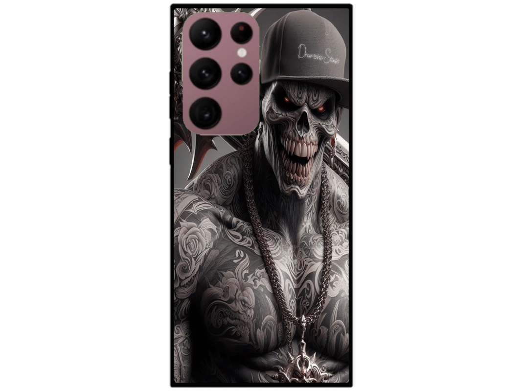 Skin Skullman, compatibil cu Samsung Galaxy S22 Ultra 5G, M0146