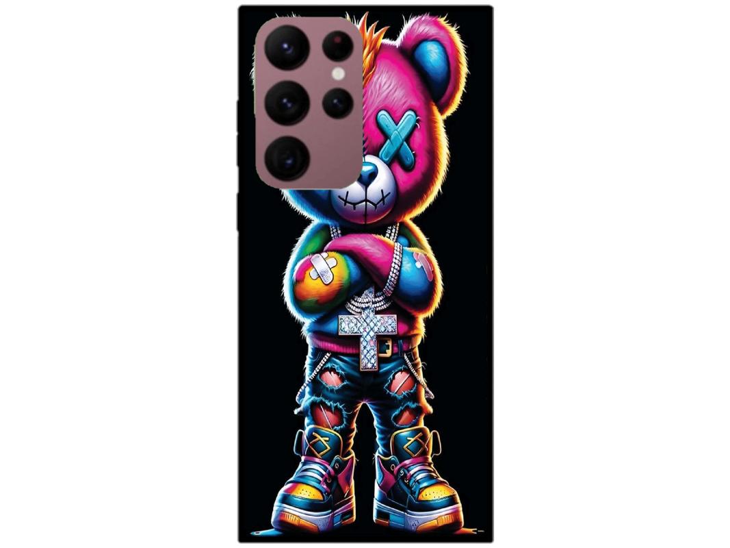 Skin Rainbow Bear 1, compatibil cu Samsung Galaxy S22 Ultra 5G, M0158