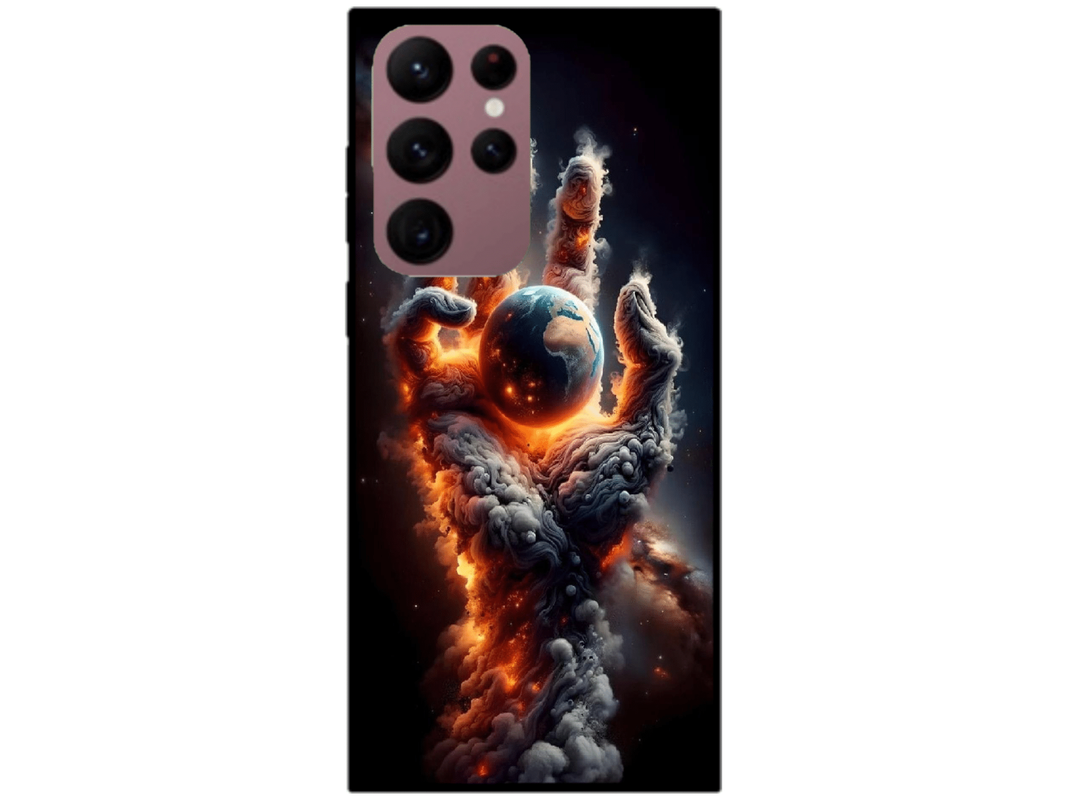 Skin Hand of Earth, compatibil cu Samsung Galaxy S22 Ultra 5G, M0212