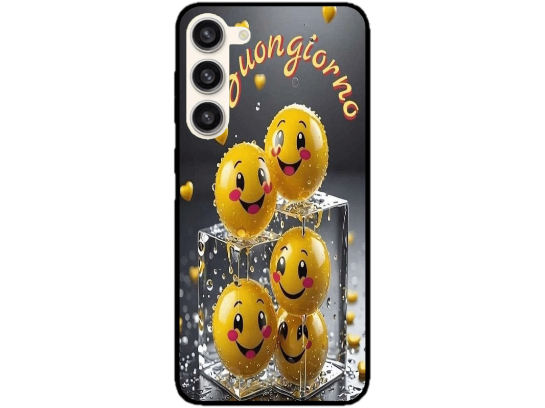 Skin Smiley Ice, compatibil cu Samsung Galaxy S23 Plus, M0001