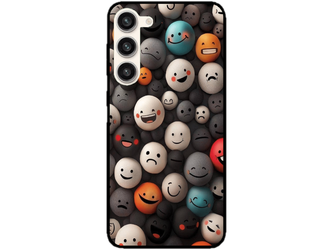 Skin Smiley Faces, compatibil cu Samsung Galaxy S23 FE, M0025