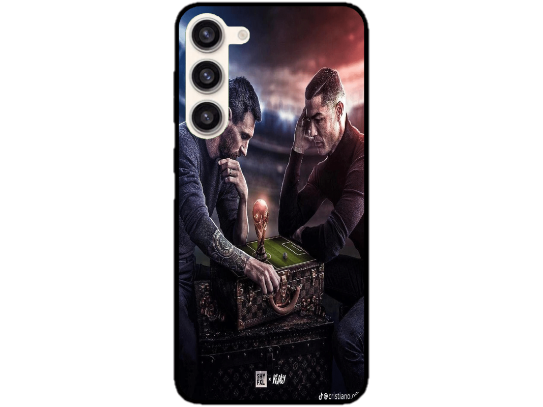 Skin Messi si Ronaldo 1, compatibil cu Samsung Galaxy S23 FE, M0064