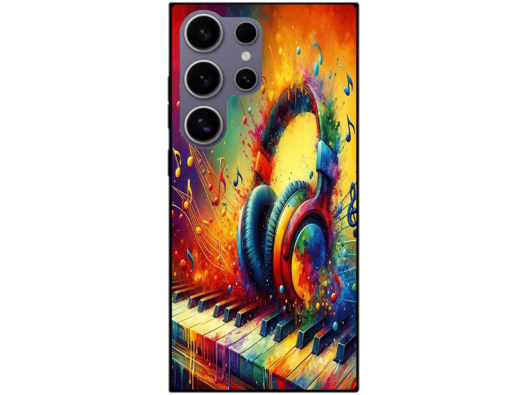 Skin Rainbow Music 1, compatibil cu Samsung Galaxy S23 Ultra, M0089