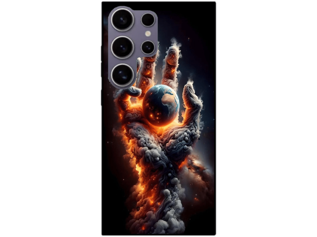 Skin Hand of Earth, compatibil cu Samsung Galaxy S24 Ultra, M0212