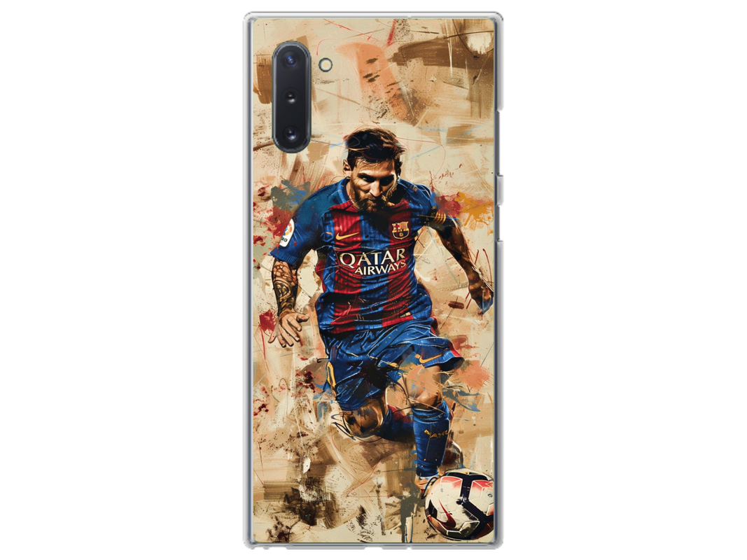 Husa Silicon HQCover compatibila cu Samsung Galaxy Note 10, model Messi v1, rezistenta la socuri si zgarieturi, SP1M00006