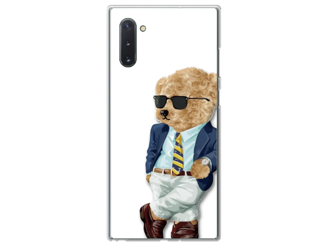 Husa Silicon HQCover compatibila cu Samsung Galaxy Note 10, model Urs Cool, rezistenta la socuri si zgarieturi, SP1M00012