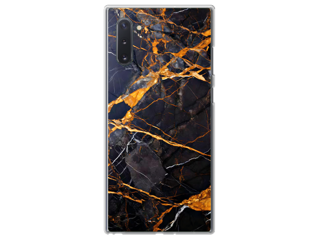 Husa Silicon HQCover compatibila cu Samsung Galaxy Note 10, model Marble v1, rezistenta la socuri si zgarieturi, SP1M00035