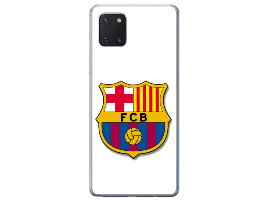 Husa Silicon HQCover compatibila cu Samsung Galaxy Note 10 Lite, model Fotbal FCB, rezistenta la socuri si zgarieturi, SP1M00001