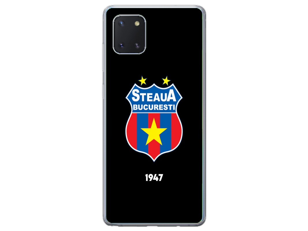 Husa Silicon HQCover compatibila cu Samsung Galaxy Note 10 Lite, model Steaua Bucuresti, rezistenta la socuri si zgarieturi, SP1M00004