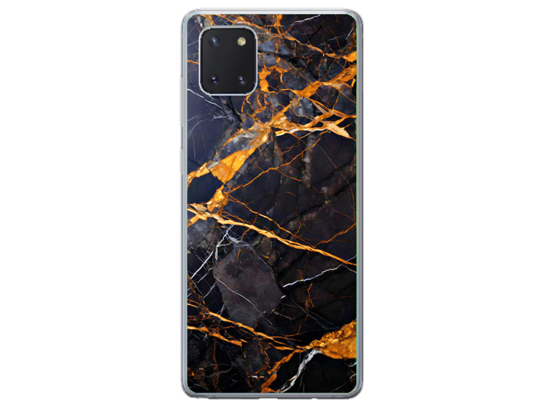 Husa Silicon HQCover compatibila cu Samsung Galaxy Note 10 Lite, model Marble v1, rezistenta la socuri si zgarieturi, SP1M00035