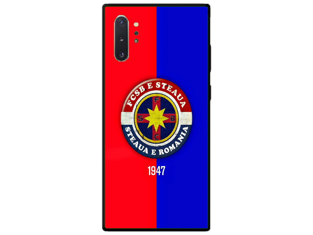 Husa Silicon HQCover compatibila cu Samsung Galaxy Note 10 Plus 4G, model FCSB Steaua, rezistenta la socuri si zgarieturi, SP1M00003
