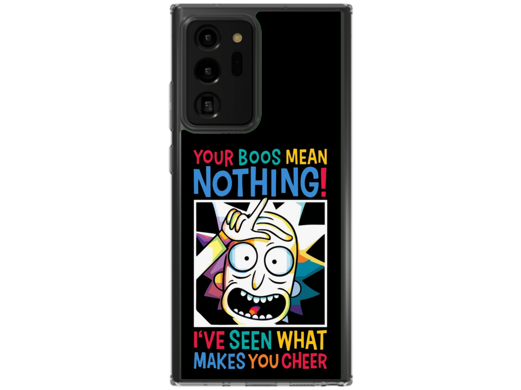 Husa Silicon HQCover compatibila cu Samsung Galaxy Note 20 Ultra 5G, model Rick and Morty, rezistenta la socuri si zgarieturi, SP1M00048