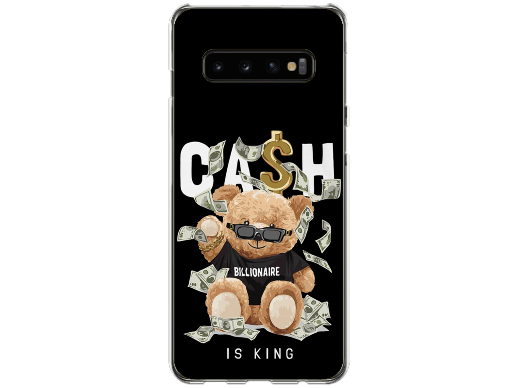 Husa Silicon HQCover compatibila cu Samsung Galaxy S10 Plus, model Urs Cool V5, rezistenta la socuri si zgarieturi, SP1M00050