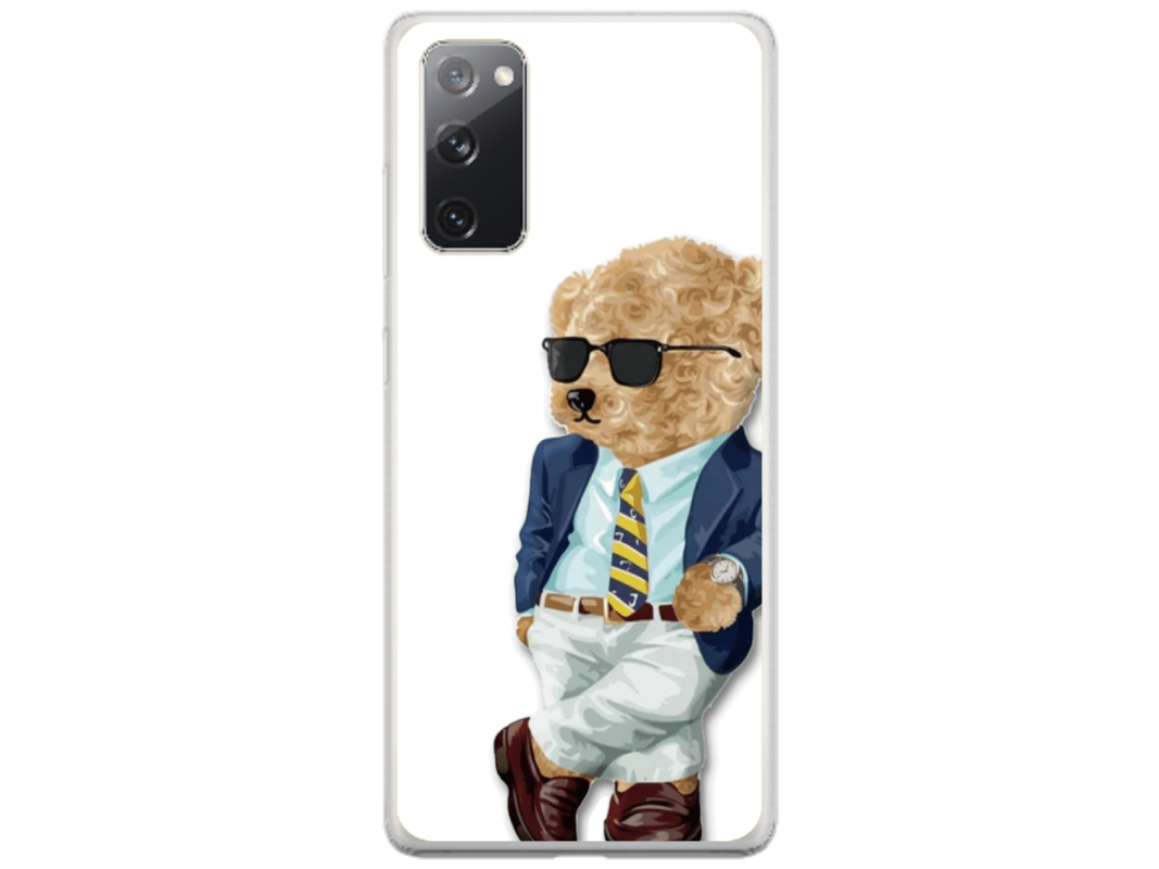 Husa Silicon HQCover compatibila cu Samsung Galaxy S20 FE, model Urs Cool, rezistenta la socuri si zgarieturi, SP1M00012