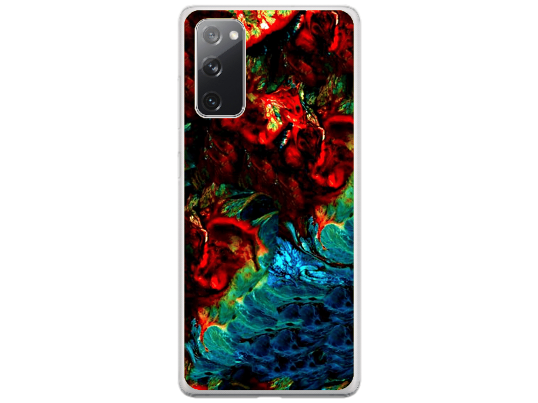 Husa Silicon HQCover compatibila cu Samsung Galaxy S20 FE, model Explozie de culori v2, rezistenta la socuri si zgarieturi, SP1M00043