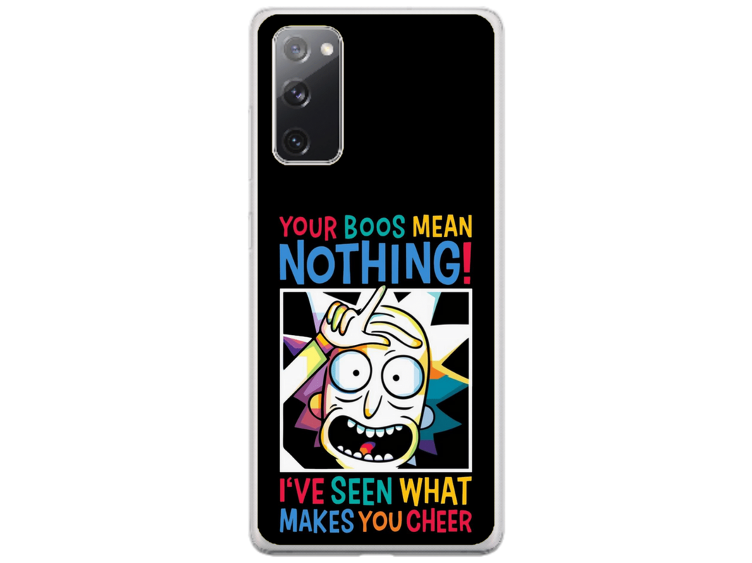 Husa Silicon HQCover compatibila cu Samsung Galaxy S20 FE 5G, model Rick and Morty, rezistenta la socuri si zgarieturi, SP1M00048