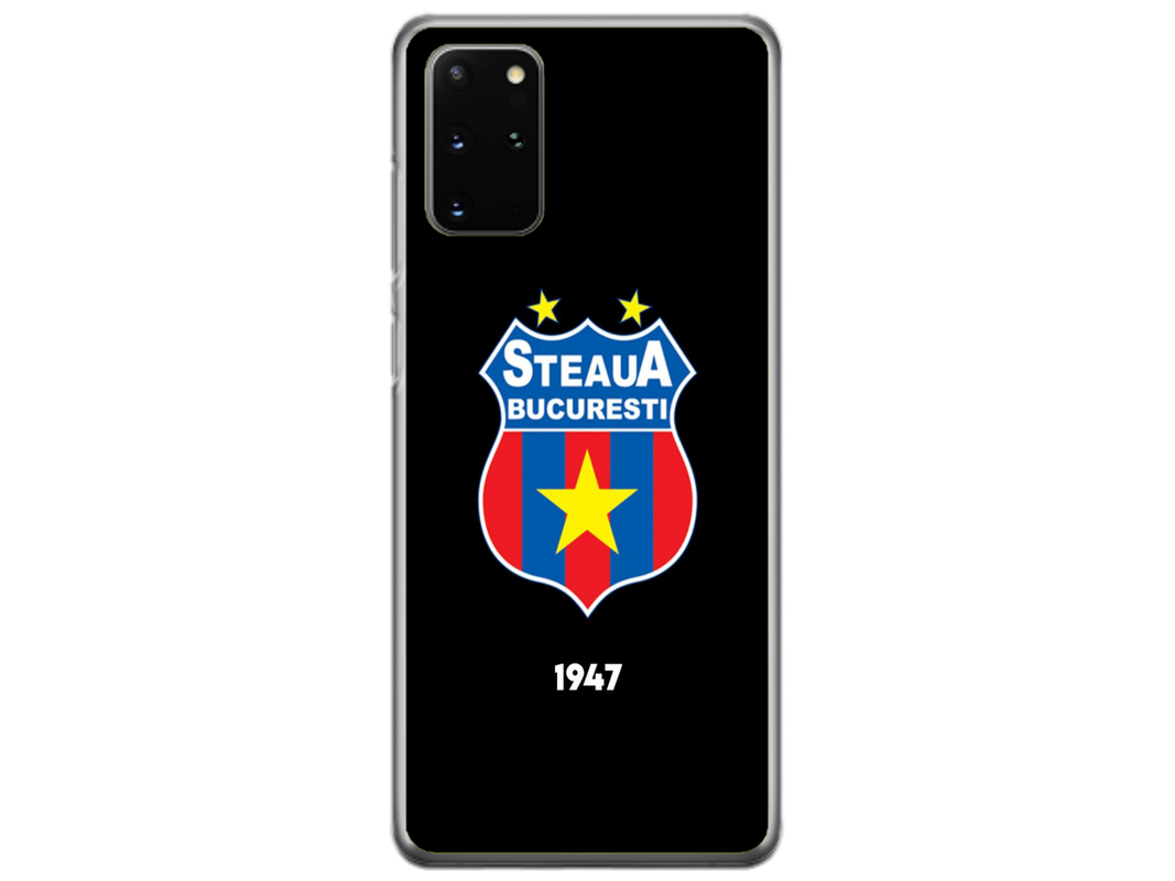 Husa Silicon HQCover compatibila cu Samsung Galaxy S20 Plus 5G, model Steaua Bucuresti, rezistenta la socuri si zgarieturi, SP1M00004