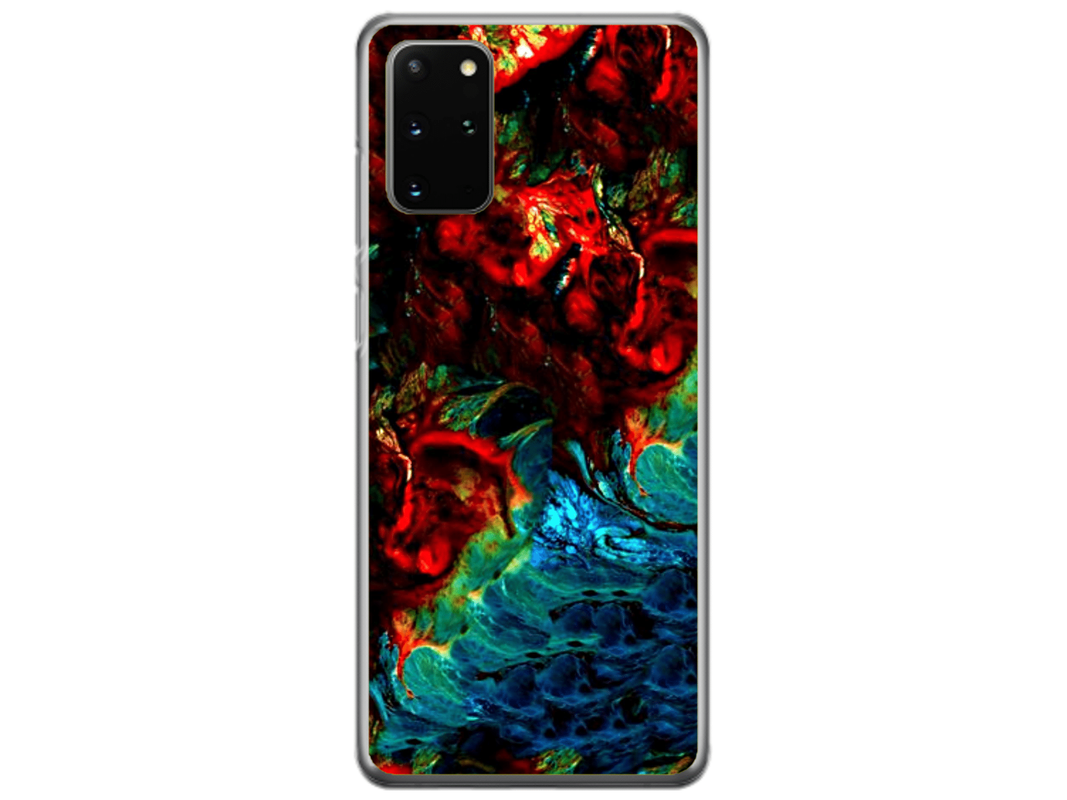 Husa Silicon HQCover compatibila cu Samsung Galaxy S20 Plus, model Explozie de culori v2, rezistenta la socuri si zgarieturi, SP1M00043