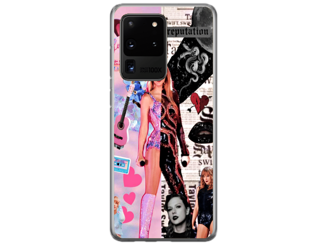 Husa Silicon HQCover compatibila cu Samsung Galaxy S20 Ultra, model Taylor Swift v2, rezistenta la socuri si zgarieturi, SP1M00026