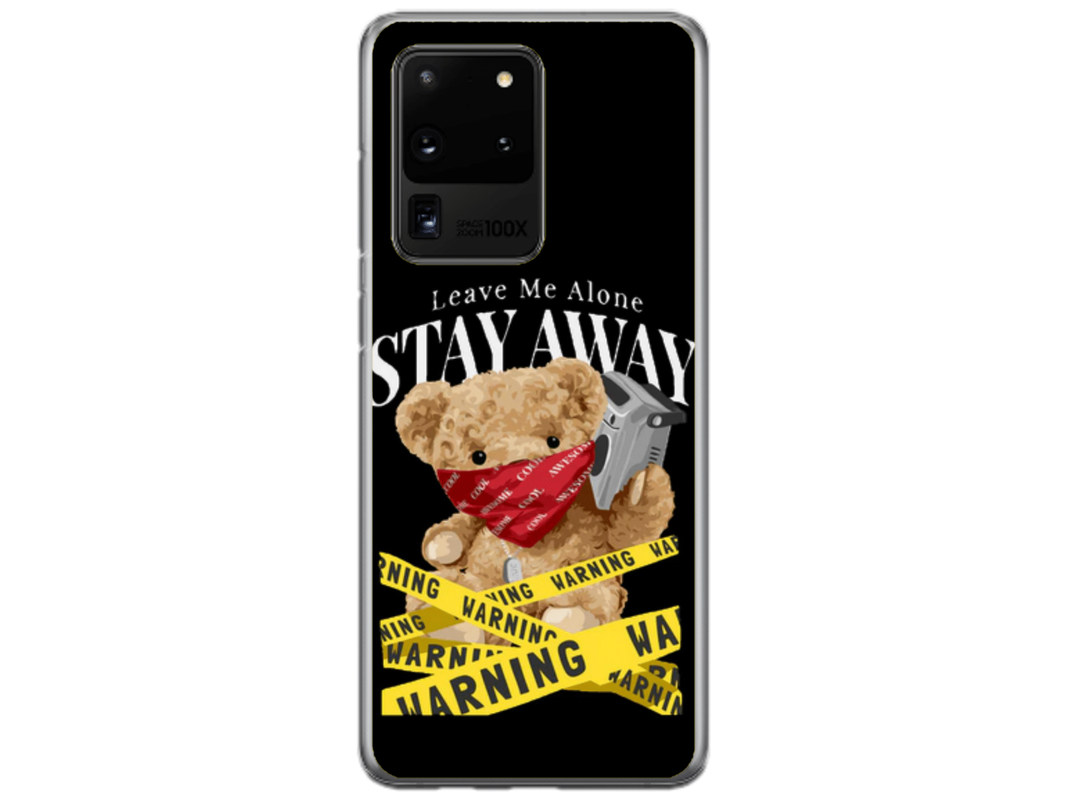 Husa Silicon HQCover compatibila cu Samsung Galaxy S20 Ultra 5G, model Urs Cool v3, rezistenta la socuri si zgarieturi, SP1M00036