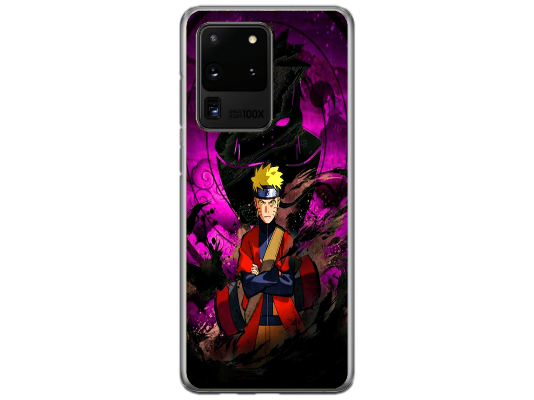Husa Silicon HQCover compatibila cu Samsung Galaxy S20 Ultra, model Naruto v2, rezistenta la socuri si zgarieturi, SP1M00047