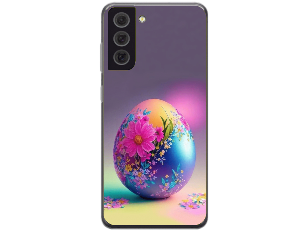 Husa Silicon HQCover compatibila cu Samsung Galaxy S22 Plus 5G, model Easter Egg, rezistenta la socuri si zgarieturi, SP1M00002