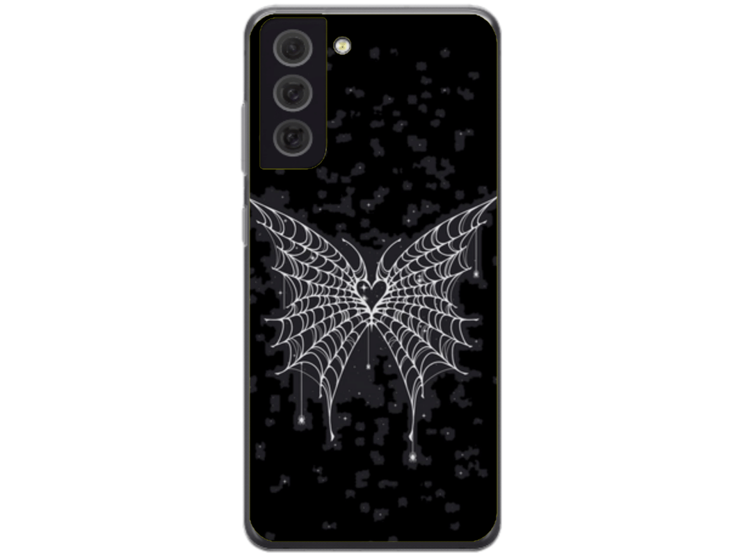 Husa Silicon HQCover compatibila cu Samsung Galaxy S22 5G, model Butterfly, rezistenta la socuri si zgarieturi, SP1M00038