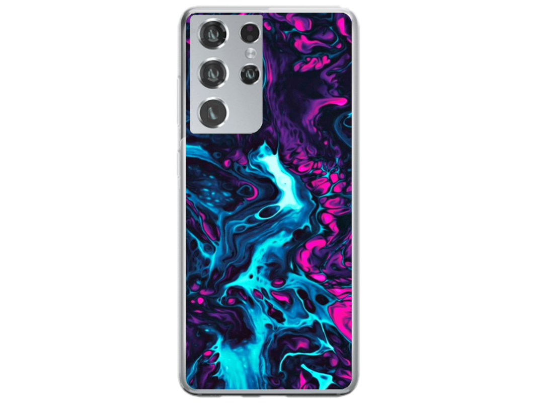 Husa Silicon HQCover compatibila cu Samsung Galaxy S23 Ultra, model Explozie de culori v3, rezistenta la socuri si zgarieturi, SP1M00044