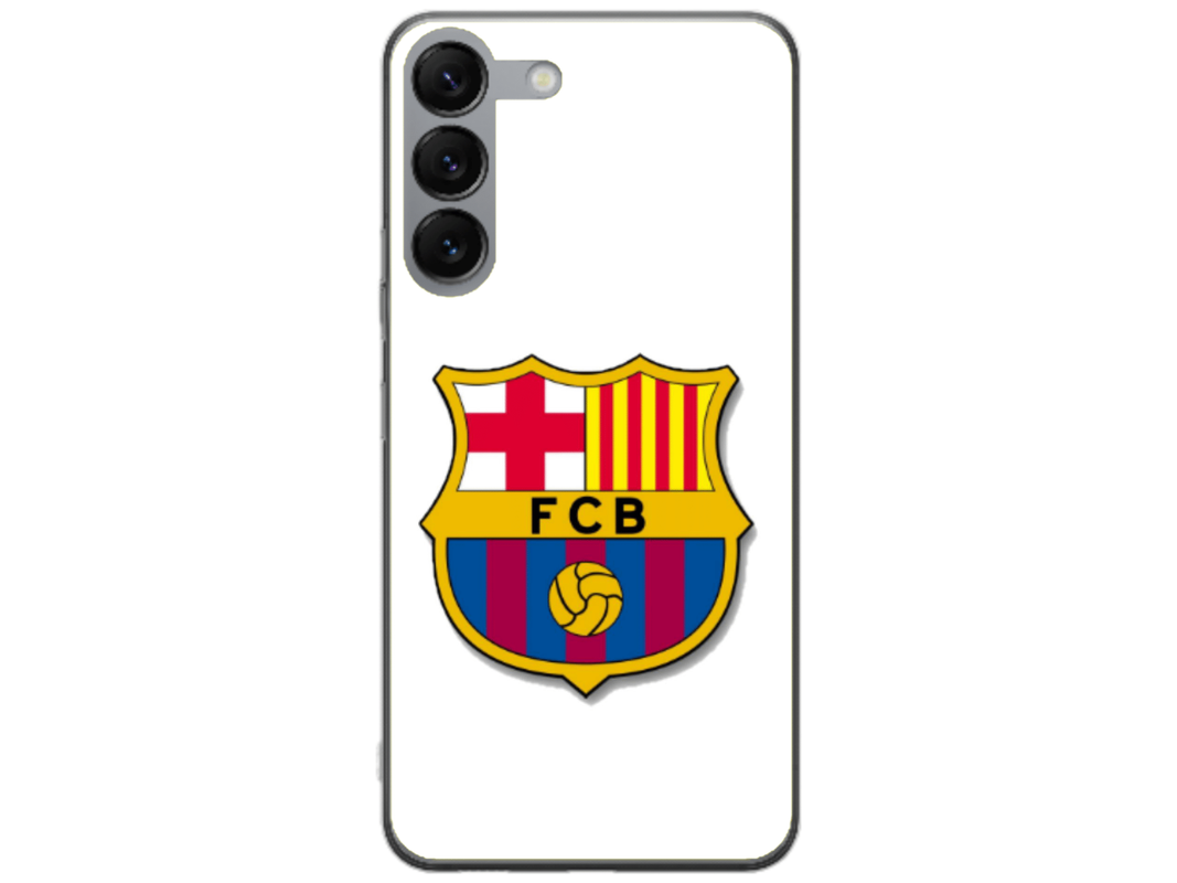 Husa Silicon HQCover compatibila cu Samsung Galaxy S23, model Fotbal FCB, rezistenta la socuri si zgarieturi, SP1M00001