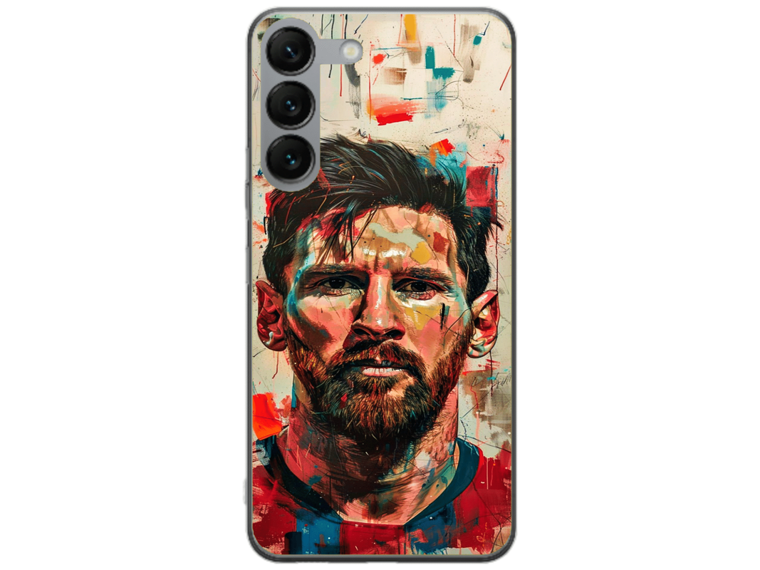 Husa Silicon HQCover compatibila cu Samsung Galaxy S25 Plus, model Messi v2, rezistenta la socuri si zgarieturi, SP1M00007