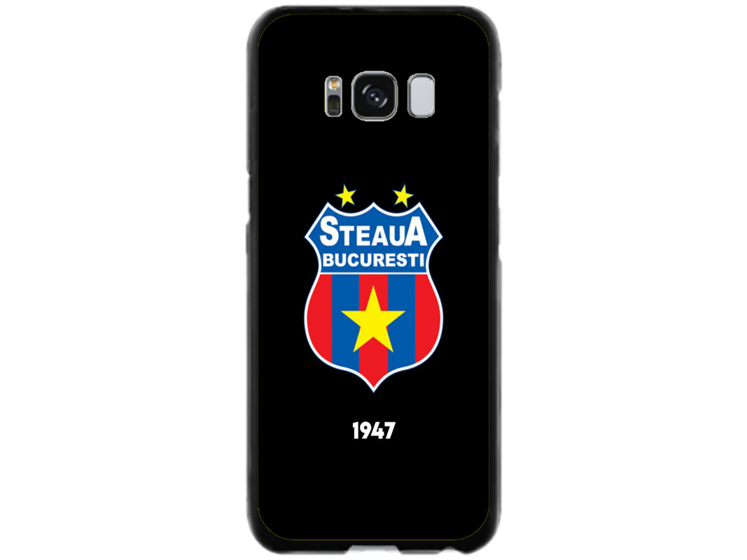 Husa Silicon HQCover compatibila cu Samsung Galaxy S8 Plus, model Steaua Bucuresti, rezistenta la socuri si zgarieturi, SP1M00004