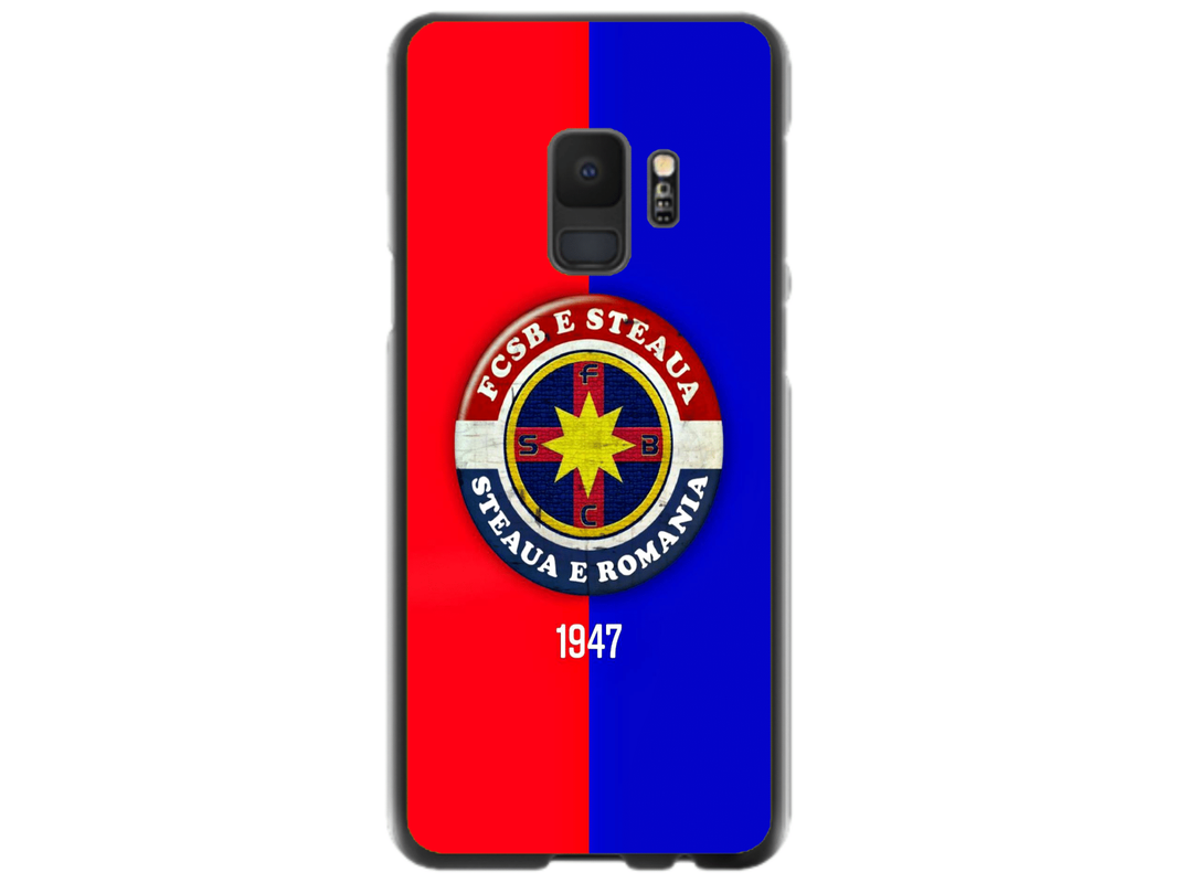 Husa Silicon HQCover compatibila cu Samsung Galaxy S9, model FCSB Steaua, rezistenta la socuri si zgarieturi, SP1M00003