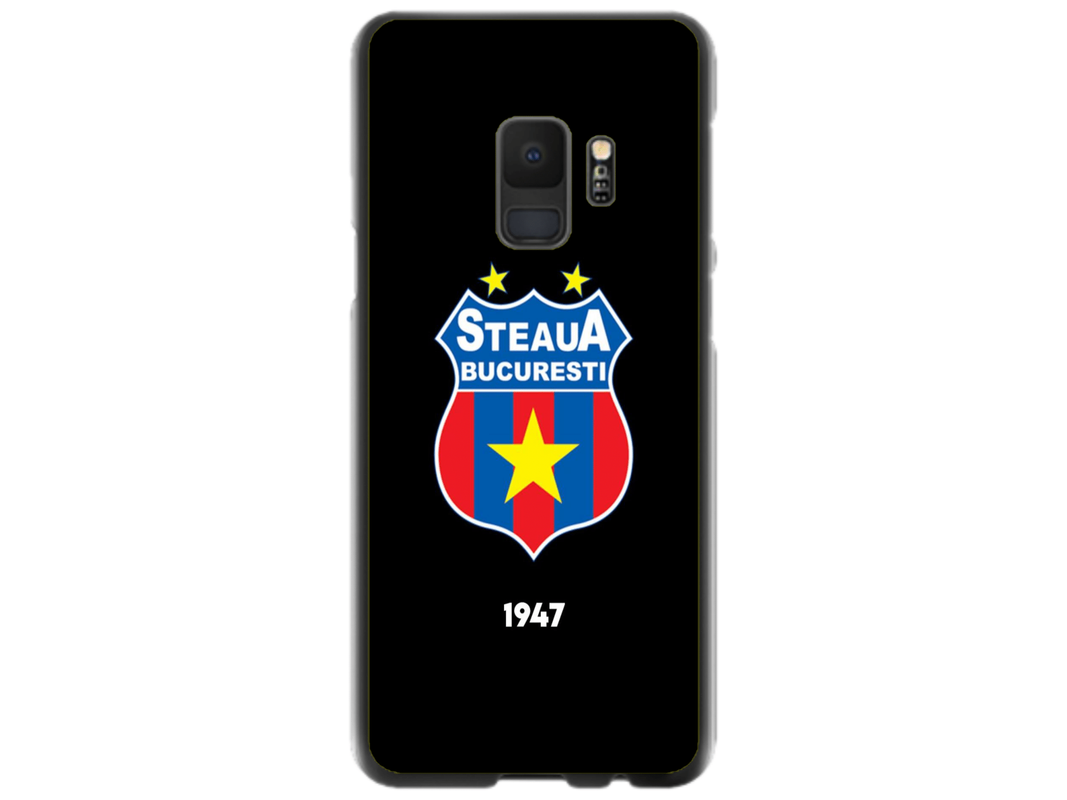 Husa Silicon HQCover compatibila cu Samsung Galaxy S9, model Steaua Bucuresti, rezistenta la socuri si zgarieturi, SP1M00004