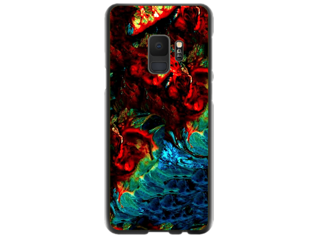 Husa Silicon HQCover compatibila cu Samsung Galaxy S9, model Explozie de culori v2, rezistenta la socuri si zgarieturi, SP1M00043