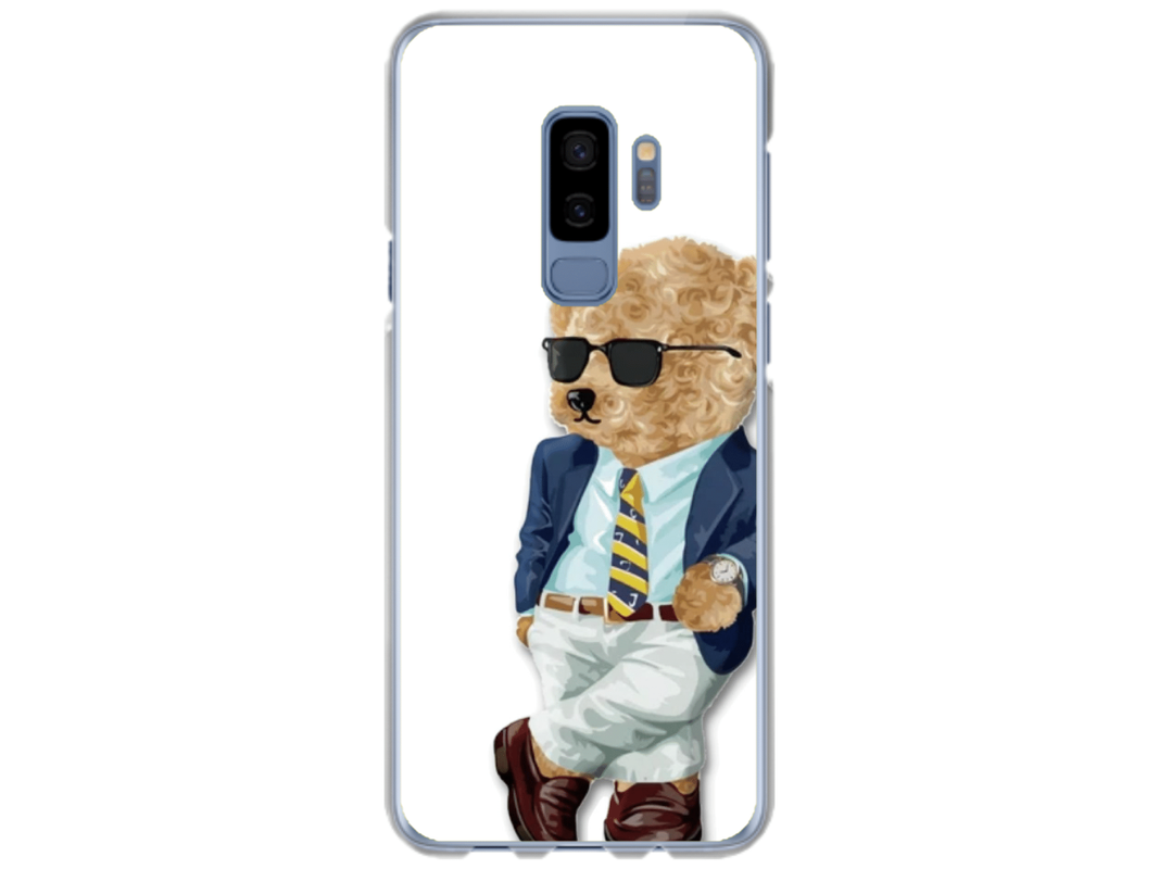 Husa Silicon HQCover compatibila cu Samsung Galaxy S9 Plus, model Urs Cool, rezistenta la socuri si zgarieturi, SP1M00012