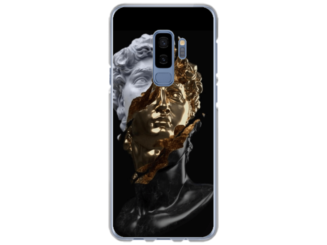 Husa Silicon HQCover compatibila cu Samsung Galaxy S9 Plus, model Statuie, rezistenta la socuri si zgarieturi, SP1M00046