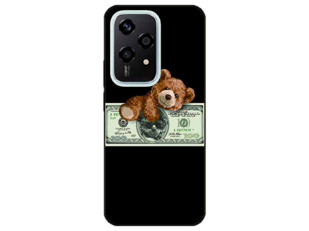 Husa Silicon HQCover compatibila cu Honor 200 Lite, model Urs Cool v2, rezistenta la socuri si zgarieturi, SP1M00034