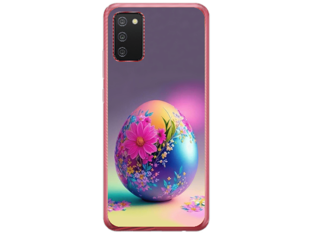 Husa Silicon HQCover compatibila cu Samsung Galaxy A03s, model Easter Egg, rezistenta la socuri si zgarieturi, SP1M00002