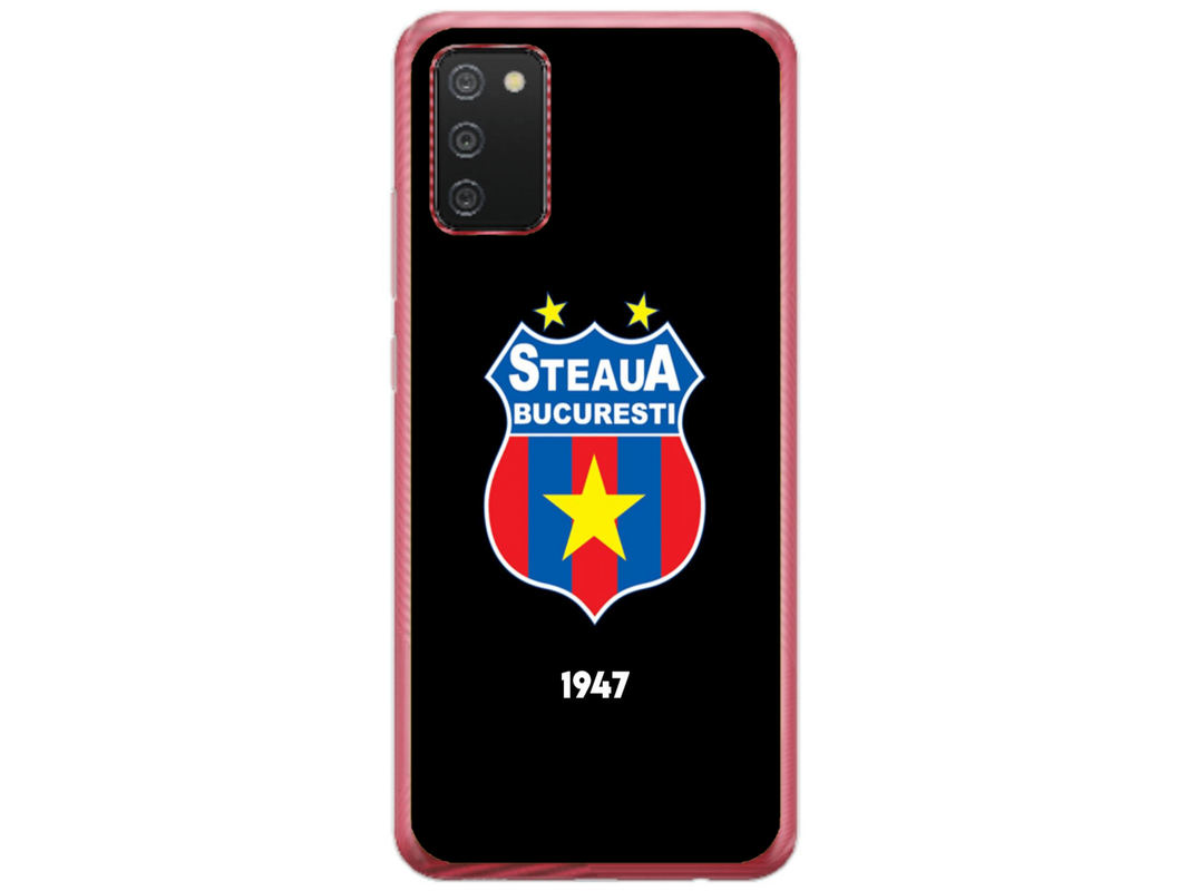 Husa Silicon HQCover compatibila cu Samsung Galaxy A03s, model Steaua Bucuresti, rezistenta la socuri si zgarieturi, SP1M00004