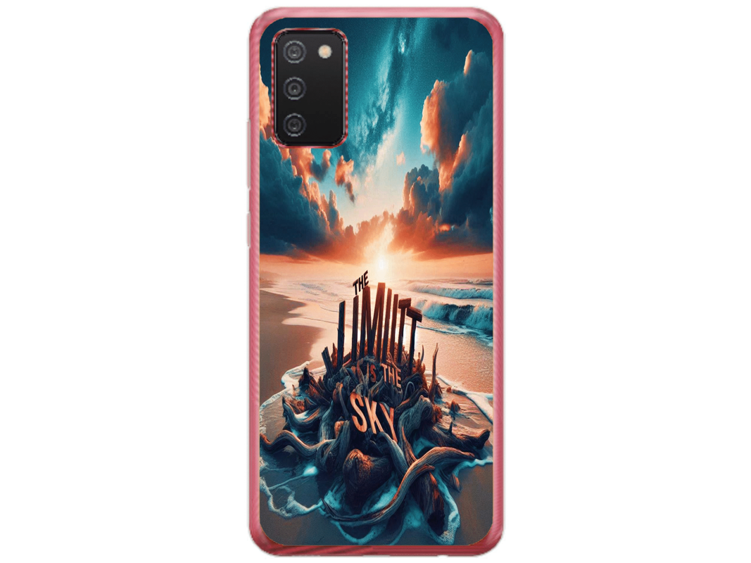 Husa Silicon HQCover compatibila cu Samsung Galaxy A03s, model Plaja, rezistenta la socuri si zgarieturi, SP1M00009