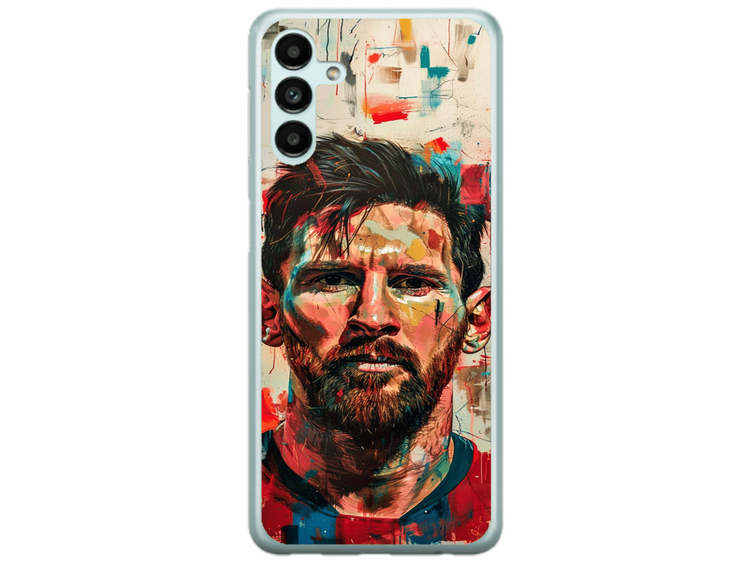 Husa Silicon HQCover compatibila cu Samsung Galaxy A55 4G, model Messi v2, rezistenta la socuri si zgarieturi, SP1M00007