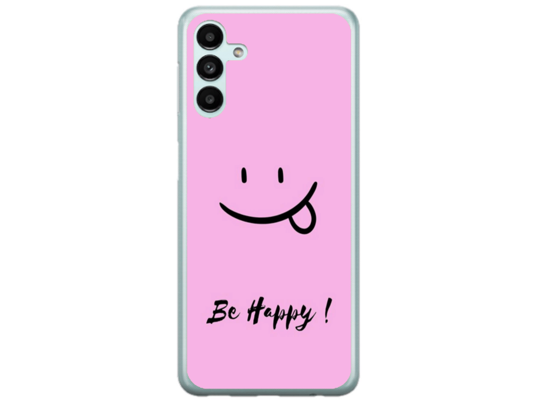 Husa Silicon HQCover compatibila cu Samsung Galaxy A13 5G, model Be Happy, rezistenta la socuri si zgarieturi, SP1M00033