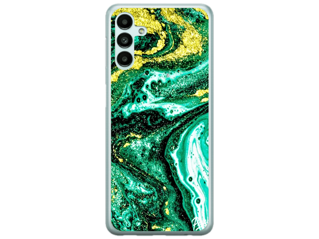 Husa Silicon HQCover compatibila cu Samsung Galaxy A55 5G, model Explozie de culori v4, rezistenta la socuri si zgarieturi, SP1M00045