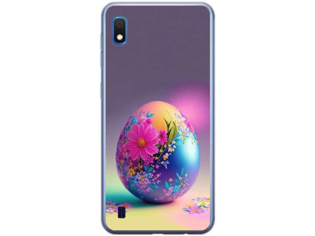 Husa Silicon HQCover compatibila cu Samsung Galaxy A10, model Easter Egg, rezistenta la socuri si zgarieturi, SP1M00002