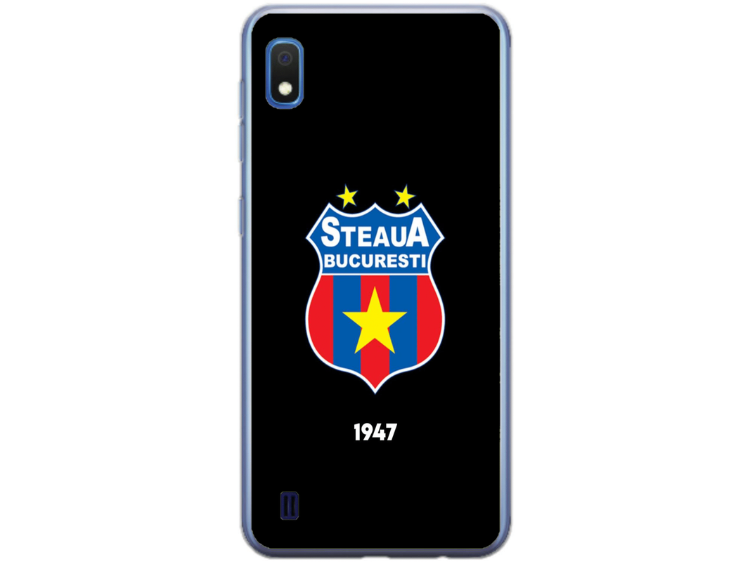 Husa Silicon HQCover compatibila cu Samsung Galaxy A10, model Steaua Bucuresti, rezistenta la socuri si zgarieturi, SP1M00004