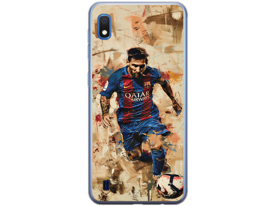 Husa Silicon HQCover compatibila cu Samsung Galaxy A10, model Messi v1, rezistenta la socuri si zgarieturi, SP1M00006