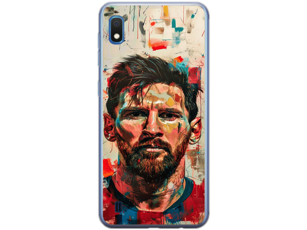 Husa Silicon HQCover compatibila cu Samsung Galaxy A10, model Messi v2, rezistenta la socuri si zgarieturi, SP1M00007