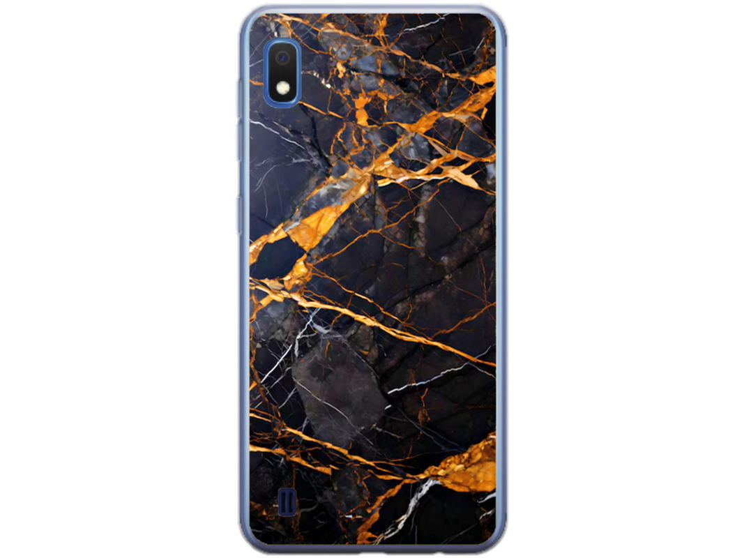 Husa Silicon HQCover compatibila cu Samsung Galaxy A10, model Marble v1, rezistenta la socuri si zgarieturi, SP1M00035