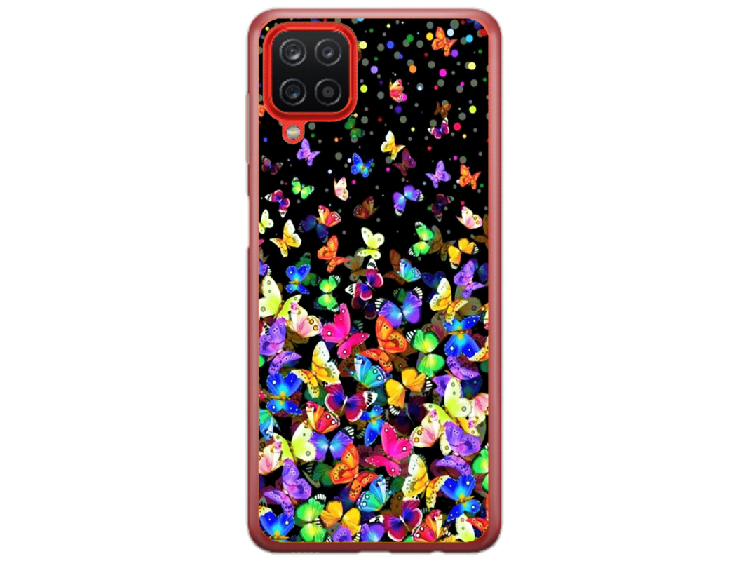 Husa Silicon HQCover compatibila cu Samsung Galaxy A42 5G, model Fluturi, rezistenta la socuri si zgarieturi, SP1M00023