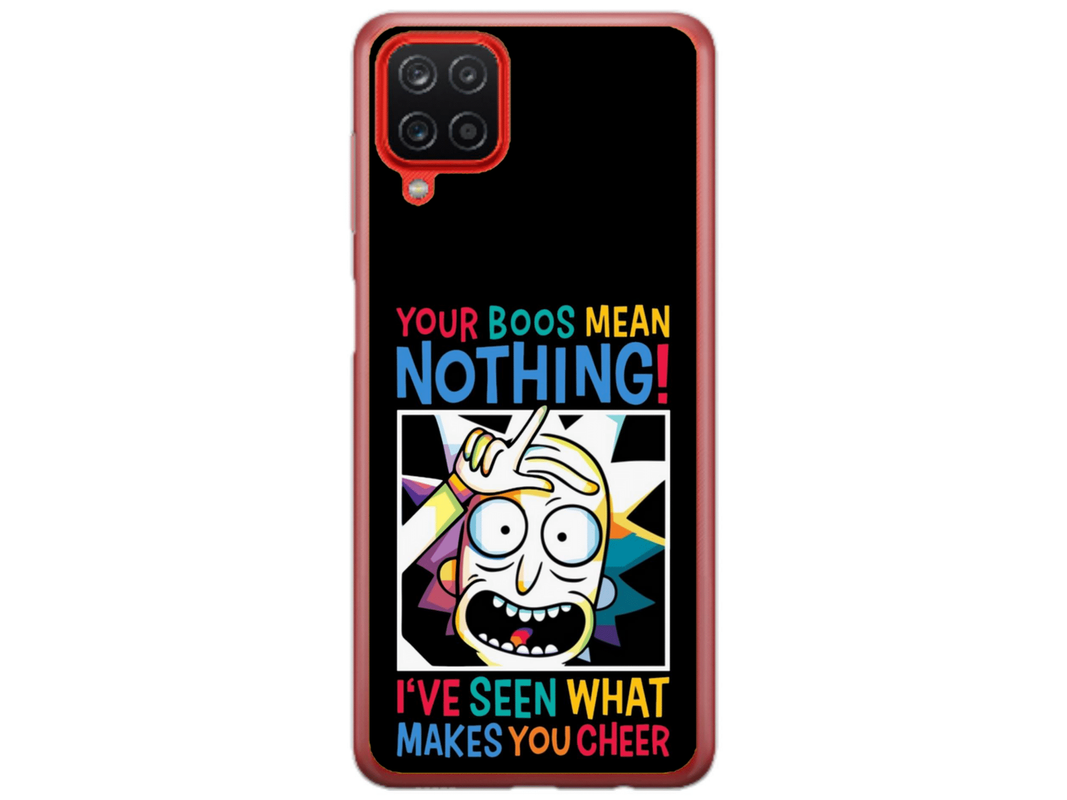 Husa Silicon HQCover compatibila cu Samsung Galaxy A42 5G, model Rick and Morty, rezistenta la socuri si zgarieturi, SP1M00048